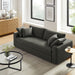 Commix Down Filled Overstuffed Sleeper Sofa Gray