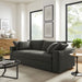 Commix Down Filled Overstuffed Sleeper Sofa Gray