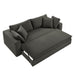 Commix Down Filled Overstuffed Sleeper Sofa Gray