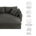 Commix Down Filled Overstuffed Sleeper Sofa Gray