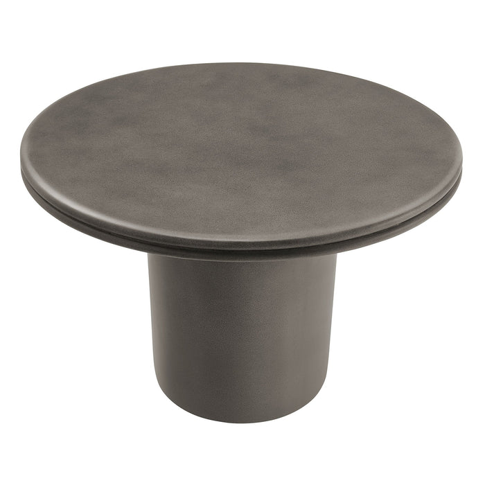 Brion 48" Indoor - Outdoor Patio Concrete Round Dining Table Gray
