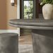 Brion 48" Indoor - Outdoor Patio Concrete Round Dining Table Gray