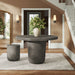 Brion 48" Indoor - Outdoor Patio Concrete Round Dining Table Gray