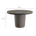 Brion 48" Indoor - Outdoor Patio Concrete Round Dining Table Gray