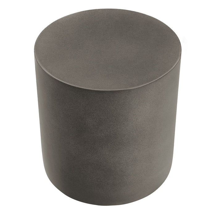 Brion Indoor - Outdoor Patio Concrete Stool Gray
