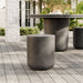 Brion Indoor - Outdoor Patio Concrete Stool Gray