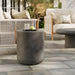 Brion Indoor - Outdoor Patio Concrete Stool Gray