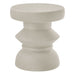 Modway Terza Indoor - Outdoor Patio Concrete Side Table Living Room Furniture in Gray