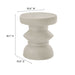 Modway Terza Indoor - Outdoor Patio Concrete Side Table Living Room Furniture in Gray - Detail View