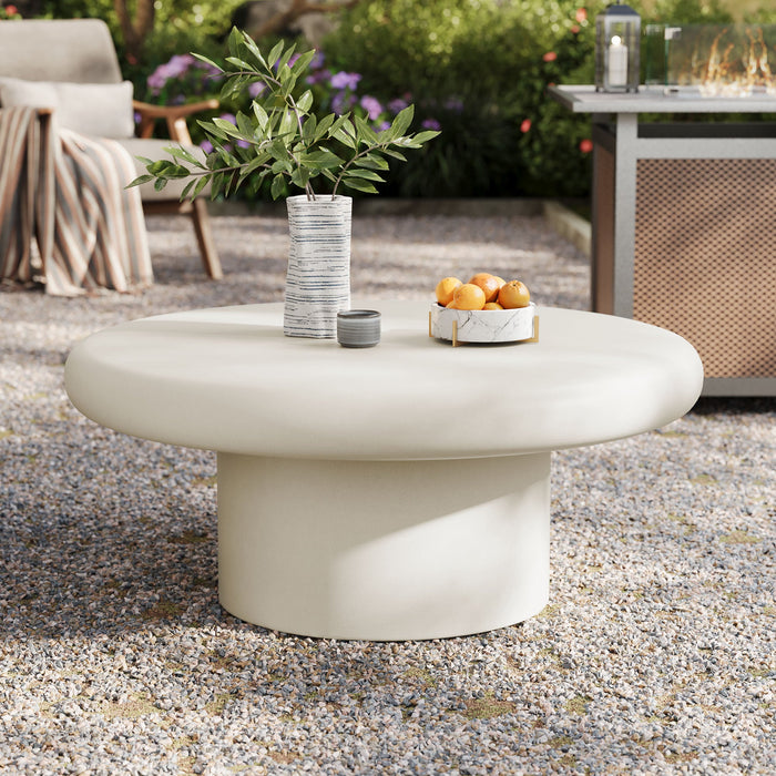 Argos Indoor - Outdoor Patio Concrete Round Coffee Table