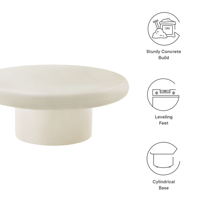 Argos Indoor - Outdoor Patio Concrete Round Coffee Table