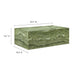 Modway Jordana Square Plinth Indoor - Outdoor Patio Concrete Coffee Table Living Room Furniture - Close-Up