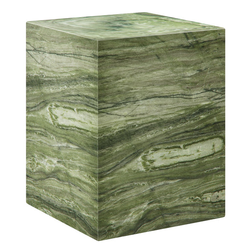 Modway Jordana Square Plinth Indoor - Outdoor Patio Concrete Side Table Living Room Furniture in Brown