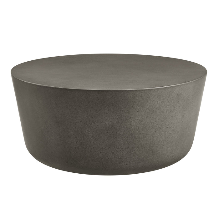 Brion Round Indoor - Outdoor Patio Concrete Coffee Table