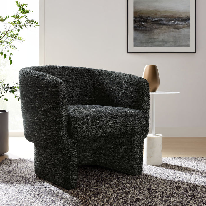 Muse Boucle Fabric Barrel Accent Chair