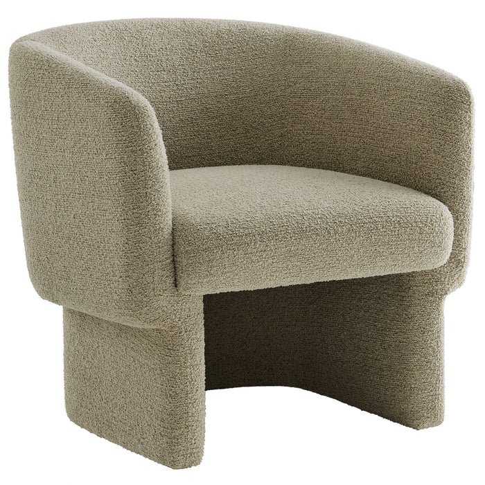 Muse Boucle Fabric Barrel Accent Chair