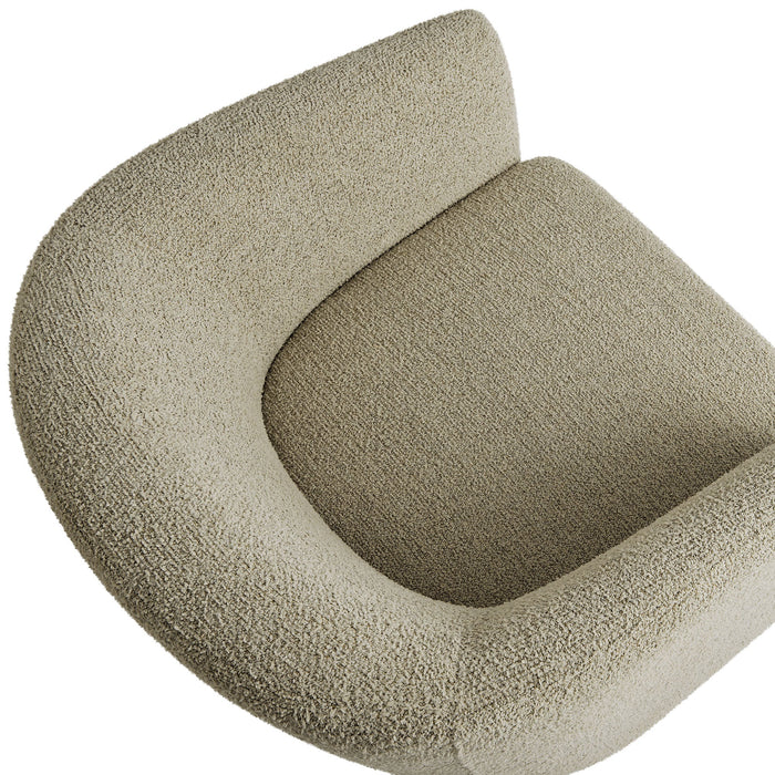 Muse Boucle Fabric Barrel Accent Chair
