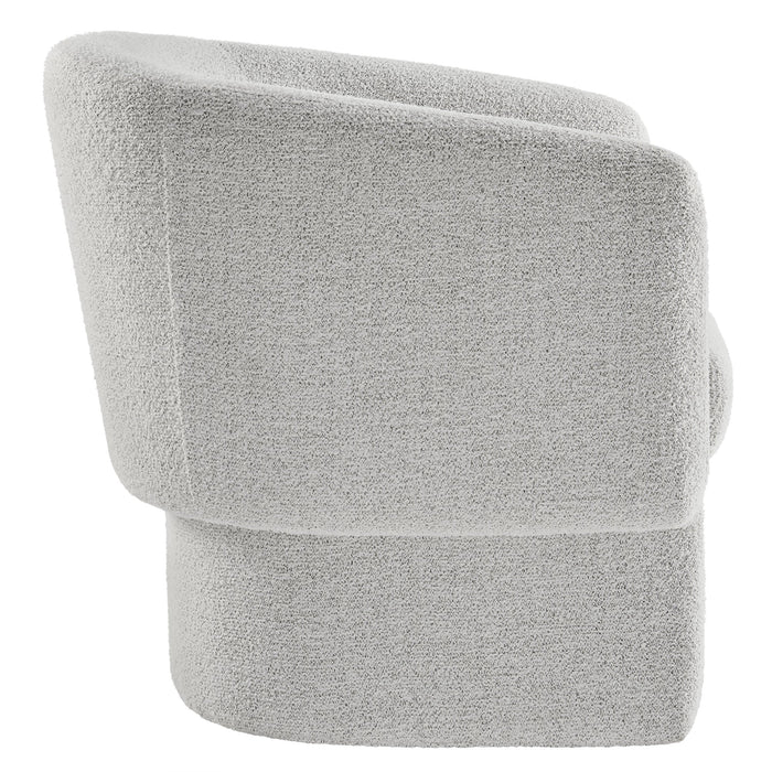 Muse Boucle Fabric Barrel Accent Chair