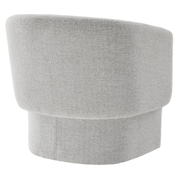 Muse Boucle Fabric Barrel Accent Chair