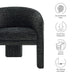 Modway Greer Barrel Accent Chair Living Room Furniture in Black - Side View