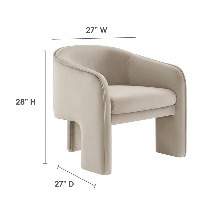 Modway Greer Barrel Accent Chair Living Room Furniture - View 19