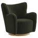 Modway Montrose Wingback Sherpa Swivel Accent Chair Living Room Furniture - View 25