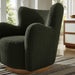 Modway Montrose Wingback Sherpa Swivel Accent Chair Living Room Furniture - View 12
