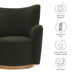 Modway Montrose Wingback Sherpa Swivel Accent Chair Living Room Furniture - View 10