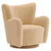 Modway Montrose Wingback Sherpa Swivel Accent Chair Living Room Furniture - View 26