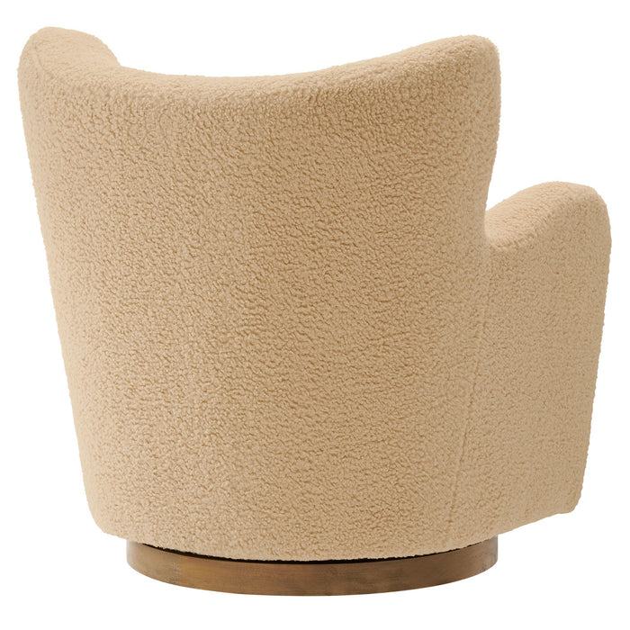 Modway Montrose Wingback Sherpa Swivel Accent Chair Living Room Furniture - View 22