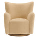 Modway Montrose Wingback Sherpa Swivel Accent Chair Living Room Furniture - View 23
