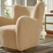 Modway Montrose Wingback Sherpa Swivel Accent Chair Living Room Furniture - View 20