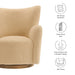 Modway Montrose Wingback Sherpa Swivel Accent Chair Living Room Furniture - View 18