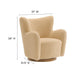 Modway Montrose Wingback Sherpa Swivel Accent Chair Living Room Furniture - View 19