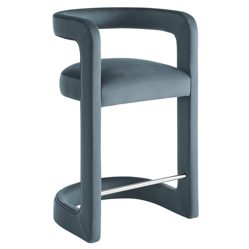 Modway Winslow Performance Velvet Counter Stool Living Room Furniture - View 49