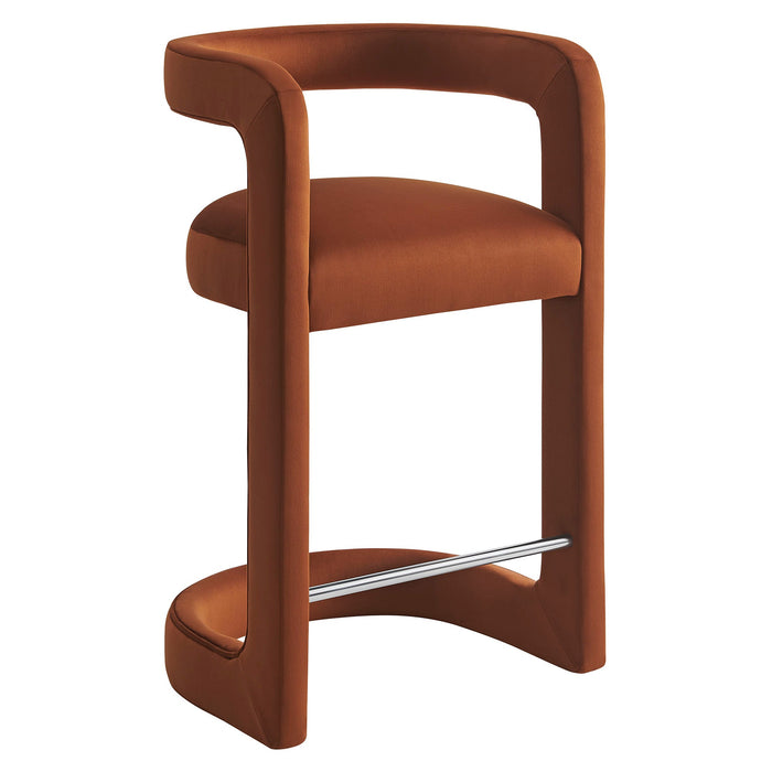 Winslow Performance Velvet Counter Stool