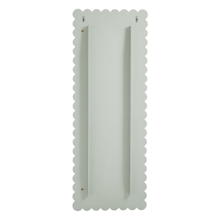 Emmeline Scalloped Rectangle Floor Mirror