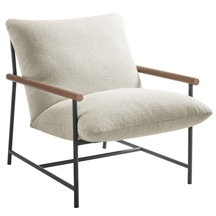 Raya Outdoor Patio Boucle Sling Lounge Chair