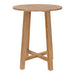 Wellspring 36" Outdoor Patio Teak Wood Bar Table Natural