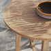 Wellspring 36" Outdoor Patio Teak Wood Bar Table Natural