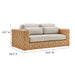 Modway Thames 4-Piece Outdoor Patio Wicker Rattan Furniture Set in Gray - Detail View