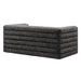 Modway Relle Channel Tufted Boucle Upholstered Loveseat Living Room Furniture - Dimensions