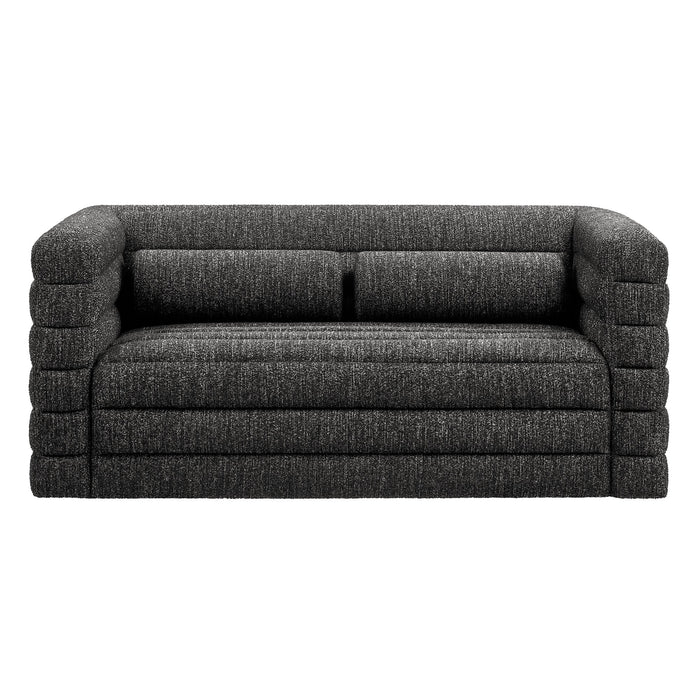 Modway Relle Channel Tufted Boucle Upholstered Loveseat Living Room Furniture - Features