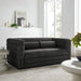 Modway Relle Channel Tufted Boucle Upholstered Loveseat Living Room Furniture - Close-Up