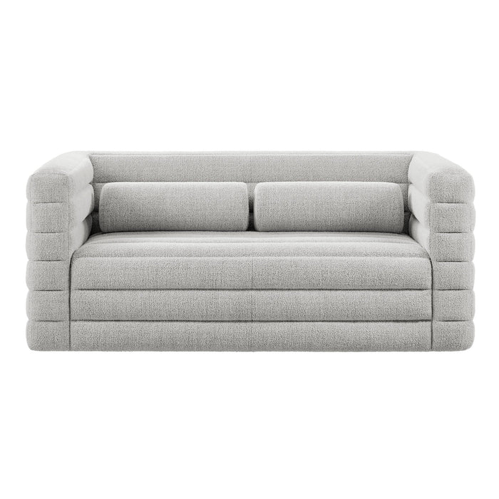 Modway Relle Channel Tufted Boucle Upholstered Loveseat Living Room Furniture - View 15