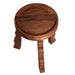 Modway Sorrel Carved Wood Stool Living Room Furniture - Dimensions