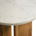 Modway Tarin Acacia Wood and Marble Side Table Living Room Furniture - Installation View