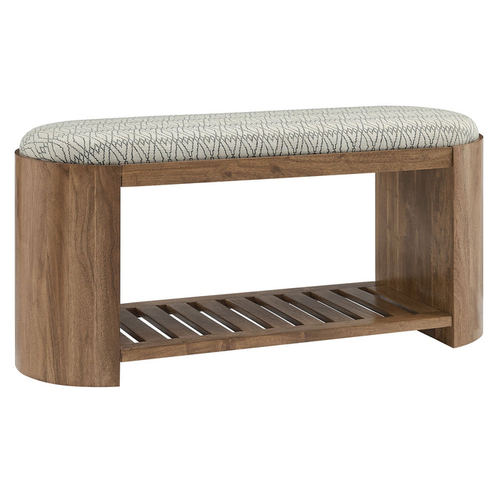 Ashby 45" Geometric Upholstered Bench