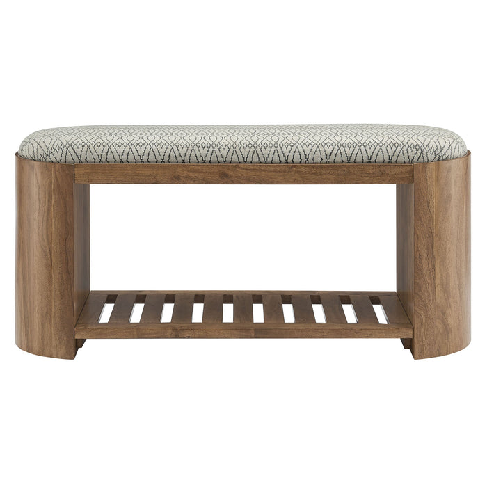 Ashby 45" Geometric Upholstered Bench