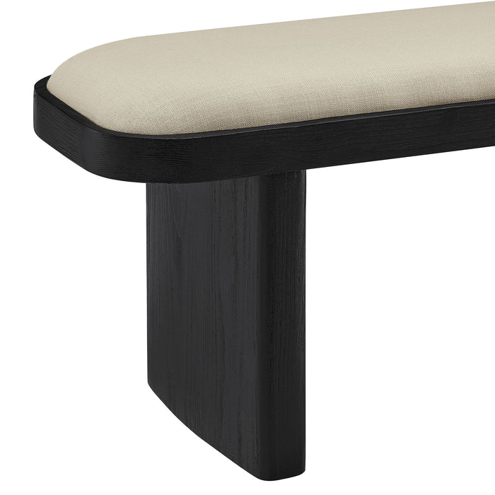 Iver 43" Upholstered Wood Accent Bench